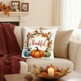 thumbnail image 1 of Thanksgiving Pillow Covers 17.7x17.7 Inches Fall Pumpkin Decorative Pillow Cases With Soft Fabric Hidden Zipper For Home Decor, 1 of 6