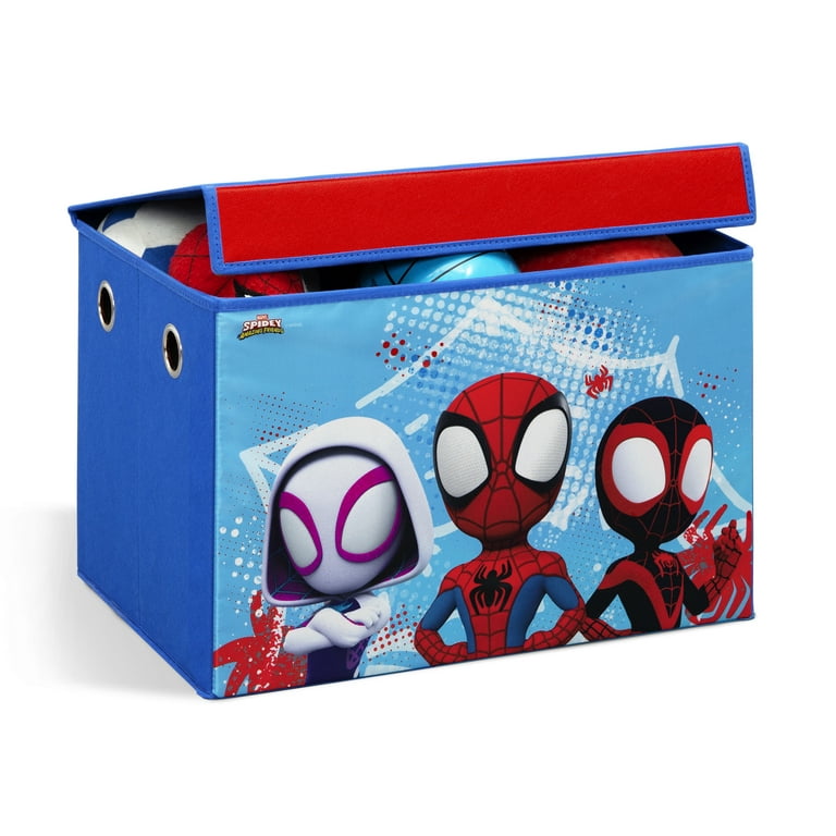 Spidey and His Amazing Friends 3-Piece Art & Play Toddler Room-in-a-Box by  Delta Children – Includes Draw & Play Desk, Art & Storage Station & Fabric  Toy Box, Blue 