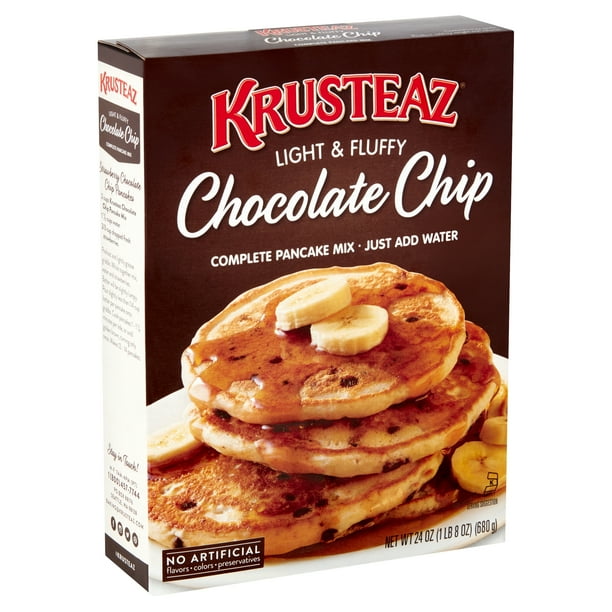 Krusteaz Chocolate Chip Complete Pancake Mix, 24 oz