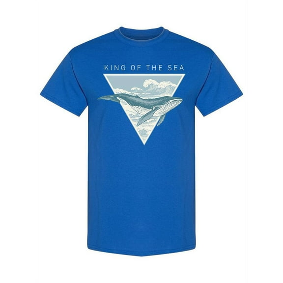 Whale King Of The Sea Design T-Shirt Men -Image by Shutterstock, Male x-Large