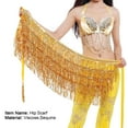thumbnail image 7 of D-GROEE Sequin Tassel Hip Scarf Belly Dance Belt Dance Performance Skirt for Women and Girls, 7 of 7