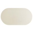 thumbnail image 4 of Coffee Sofa Side Table, White, Wood, Concrete, Oval, Mid Century Living Lounge Cafe Lobby Hospitality Restaurant, Modern Contemporary HB36471, 4 of 10