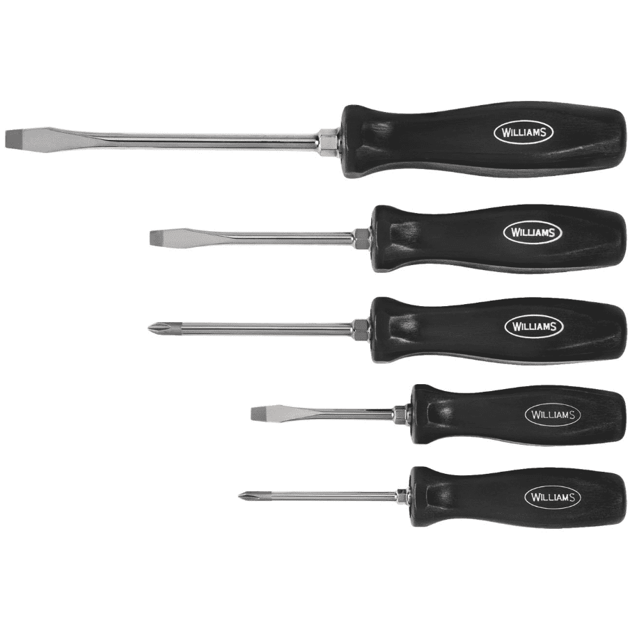 Williams 100P-5MD 5-Piece Premium Mixed Screwdriver Set