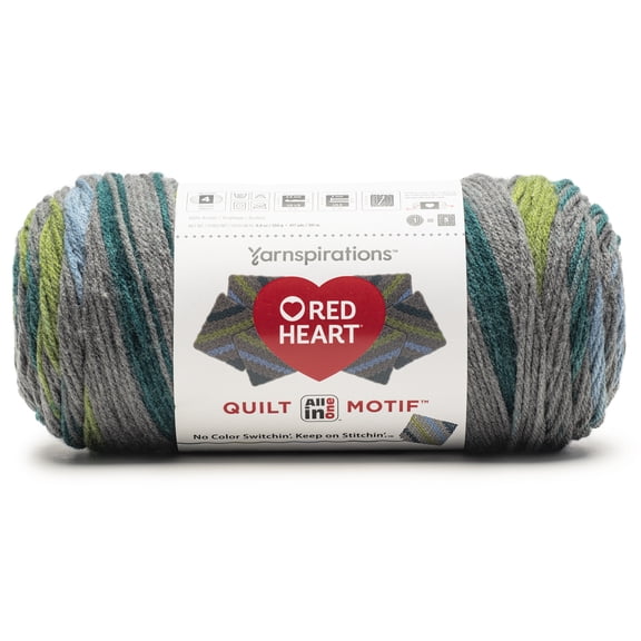 Red Heart All In One Quilt Motif Yarn-Cherished