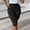 Black women cargo capri pants a1, variant on Cagogo Women Cargo Capri Pants High Waisted Flowy Casual Solid Streetwear Vacation Beach Shorts with Pockets Loose Fit Summer Trousers, Black S