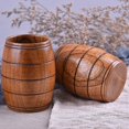 thumbnail image 2 of Wooden Handmade Cup Japanese-style Log Making Anti-scalding Tea Cup Wine Barrel Beer, 2 of 5