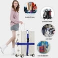 thumbnail image 5 of Juego de 4 correas ajustables para maleta con etiqueta de identificación, accesorios de viaje, correa para maleta para cierre seguro, 5 of 5