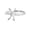 Silver HJ782, variant on Copper Rings Blank Base Bracket DIY Setting Jewelry Making Accessories Inlaid