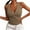 Coffee, variant on Timegard Going out Tops for Women Notched V Neck Sleeveless Knit Skinny Comfy Summer Casual Tank Tops