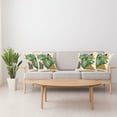 thumbnail image 5 of Ambesonne Monstera Throw Pillow Cover Pack of 4, Nature Scandinavian Boho, 4 Pcs-26" x 26", Fern Green and Pale Coffee, 5 of 5