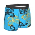 thumbnail image 3 of Haiem Golden Glitter Butterflies Men's Boxer Briefs, Every Day Comfort Stretch Cotton Moisture-Wicking Underwear-XX-Large, 3 of 9