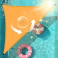 thumbnail image 1 of HCBY Sun Shade Sail, 118.11 Inch Triangle UV Block Canopy, High Density Breathable Fabric, Outdoor Patio Backyard Garden Sun Protection with Installation Ropes, 1 of 6