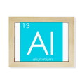 thumbnail image 1 of Chestry Elements Period Table Poor Metals Alunium Al Desktop Photo Frame Picture Art Decoration Painting 6x8 inch, 1 of 3