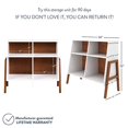 thumbnail image 4 of Nathan James Telos 4-Cube Organizer, Storage Open Cubby Shelf with Angled Design, Wood, Brown/White, 4 of 5