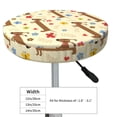 thumbnail image 2 of Goofa Dachshund Dog And Flower Printed Stool Covers Round, Waterproof Round Bar Stool Covers Anti-Slip Round Bar Stool Seat Cover with Elastic Bands Durable -13 inch, 2 of 7