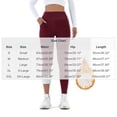 thumbnail image 3 of Maqroz Womens Leggings Thermal Fleece Lined High Waist Winter Warm Thick Stretch Active Workout Pants with Pockets, 3 of 7