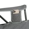thumbnail image 4 of GCI Outdoor Kickback Rocker Foldable Rocking Camp Chair, Heathered Pewter, 4 of 11
