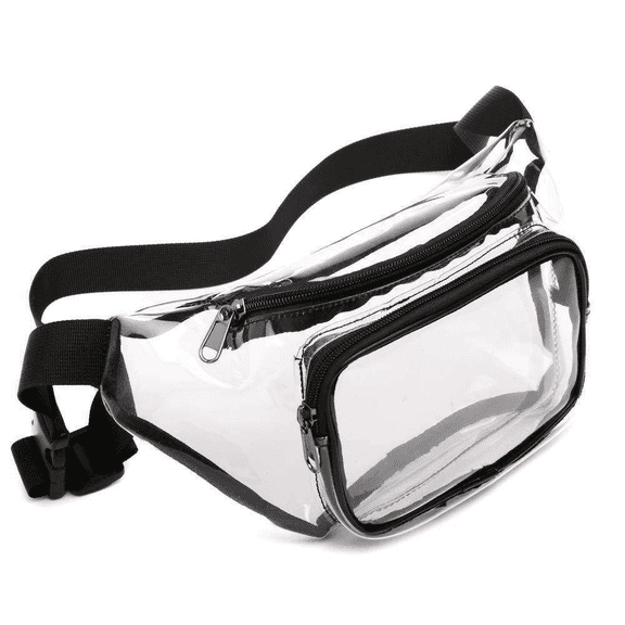 XYCWYP Clear Fanny Pack, Waterproof Waist Bag with Adjustable Strap for Women Men, Chest Bag for Stadium and Concerts