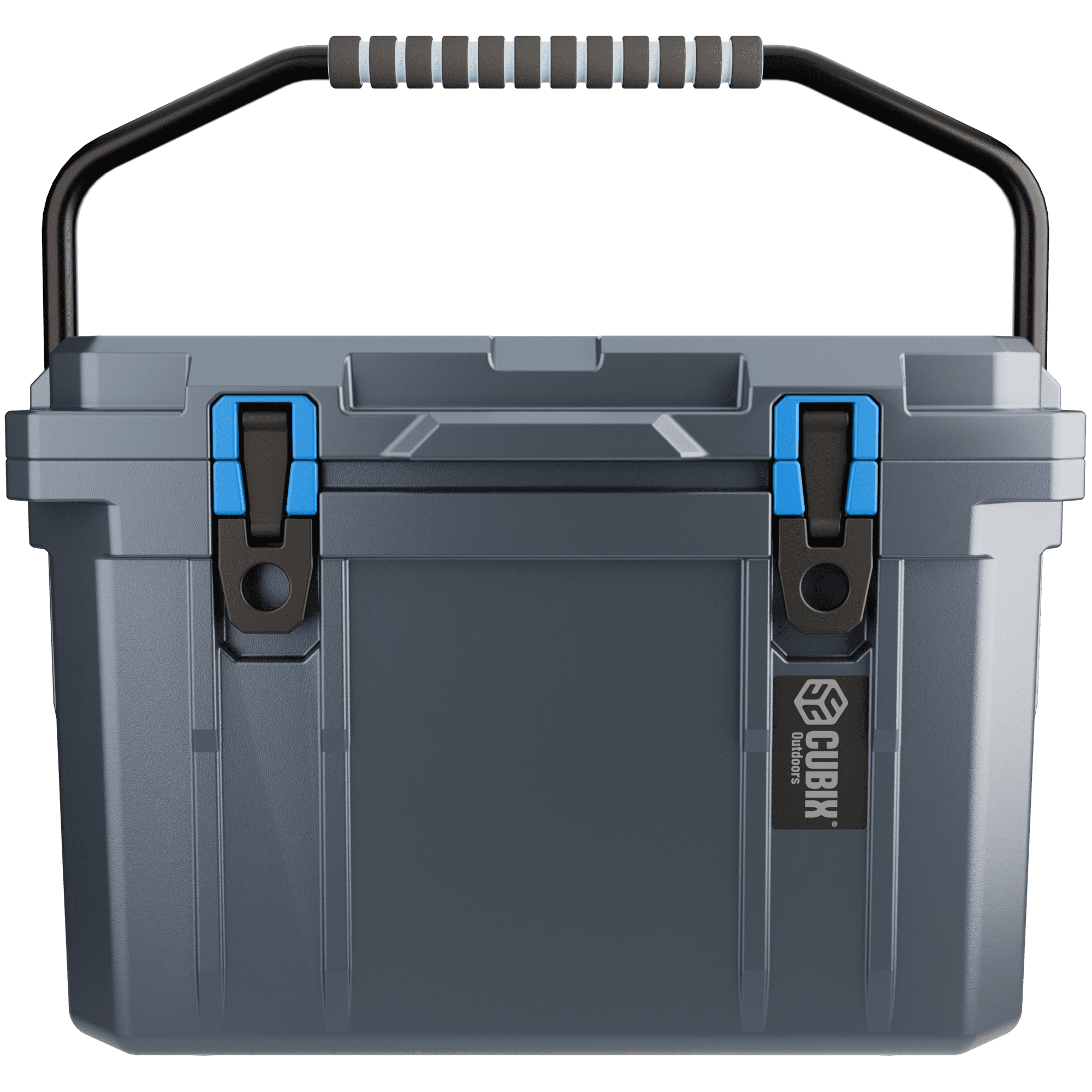 Cubix Outdoors 20 QT QuadraX Portable Insulated Hard Cooler - Fits 14 Cans - Granite Gray