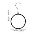 thumbnail image 2 of WHAMVOX 4pcs Scarf Hanger Round Ring Belt Hanger Rack Shawl Organizer for Closet, 2 of 8