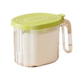 thumbnail image 2 of YaoZQ Green Airtight Spice Jar with Lid Plastic Seasoning Container Sugar Salt Box Kitchen Pantry Storage Organizer 5.1 inch, 2 of 7