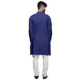 thumbnail image 3 of Atasi Solid Indian Fashion For Men Cotton Slub Button Down Kurta For Men, 3 of 6