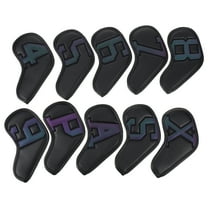 10 Pcs Golf Club Cover Hybrid Head Covers Funny Cleaner Balls