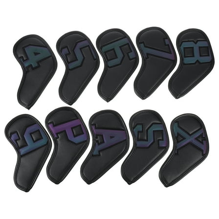 10 Pcs Golf Club Cover Hybrid Head Covers Funny Cleaner Balls