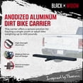 thumbnail image 2 of Black Widow Pro Anodized Aluminum Dirt Bike Carrier, 400 Pound Capacity, Black, 2 of 9