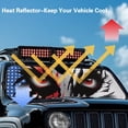 thumbnail image 4 of Yuyamidu Eyes Windshield Sun Shade for Jeep Wrangler JL JLU & Gladiator JT, American Flag Sun Visor Protector Blocks UV Rays and Keep Vehicle Cool, 4 of 7