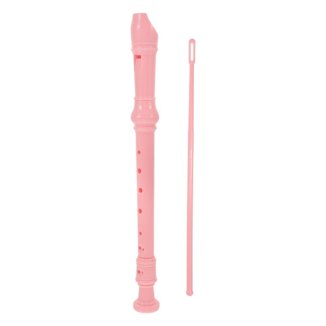Mobutofu 1 Set of Kids Flute Musical Recorder PVC Pink for Children Music Performance