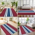 thumbnail image 4 of Area Rugs 5'x7', Red Blue Striped Carpet Runner Indoor Outdoor Rugs Home Decor Aesthetic, Modern Farmhouse Minimalist Stripes Non Slip Mats Washable Accent Rug for Living Room Bedroom, 4 of 8