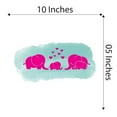 thumbnail image 4 of Babies Adorable Animal Wall Decal Decoration Mom Dad And Baby Cute Little Elephant Family Little Hearts Lasts Years and Easily Removable - Size: 10 In(W) x 5 In(H), 4 of 5