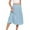 Light Blue, variant on CHGBMOK Womens Summer Skirts Casual Front Button A-Line High Waisted Midi Skirt with Pockets
