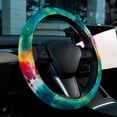 thumbnail image 6 of Tie Dye Car Wheel Cover, Steering Wheel Covers 14.5 Inch Printing PVC Leather Auto Accessories, 6 of 6
