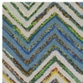 thumbnail image 5 of SAFAVIEH Nantucket Warner Zigzag Stipes Runner Rug, Beige/Blue, 2'3" x 6', 5 of 7