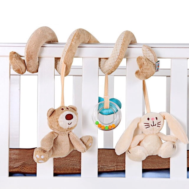 Sonajero en espiral para bebé recién nacido de 0 a 12 meses, cochecito de animales bonitos, cuna móvil, juguete educativo para bebéCampana de cama C zhangmengya unisex
