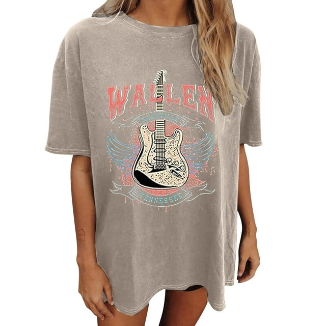 Women's Casual Pattern Print Short Sleeve Tee Everyday Comfort Soft Breathable Fabric Relaxed Fit Spring Summer Top