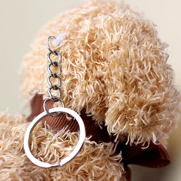 Sitting Plush Dog Keychain Lanyard - Cute Stuffed Animal Keychain For Backpacks, Gifts For Girls & Women