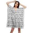 thumbnail image 1 of Moomaya Robe Courte de Caftan de Plage, Robe de Couverture Imprimée, Kaftan pour Femmes, Tenue de Plage, Couverture, 1 of 4
