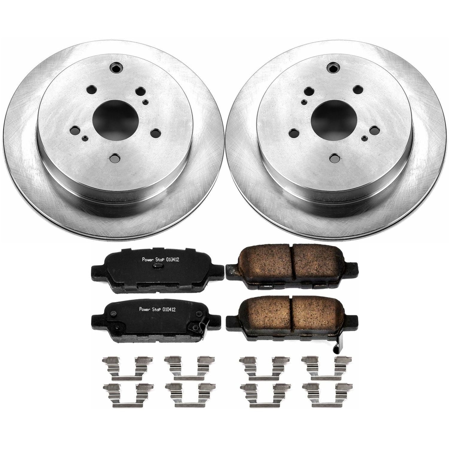 PowerStop Rear Stock Replacement Brake Pad and Rotor Kit Fits: SUZUKI Select Models KOE6100