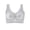 Gray, variant on Wireless Lifting Tank Top Bra for Women Seamless Push-up Breathable Racerback Solid Colors Natural Bust