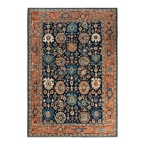 Serapi, One-of-a-Kind Hand-Knotted Area Rug - Blue, 6' 4" x 9' 1"