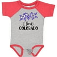 thumbnail image 3 of Inktastic I Love Colorado Columbine Flowers Boys or Girls Baby Bodysuit, 3 of 5