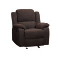 thumbnail image 1 of ACME Madden Chenille Upholstered Glide Recliner in Brown, 1 of 5