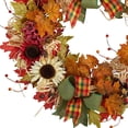 thumbnail image 2 of Guirnalda artificial de hojas de arce de otoño, corona de otoño colgante reutilizable para pared de puerta Hugtrwg Libre de BPA, 2 of 9
