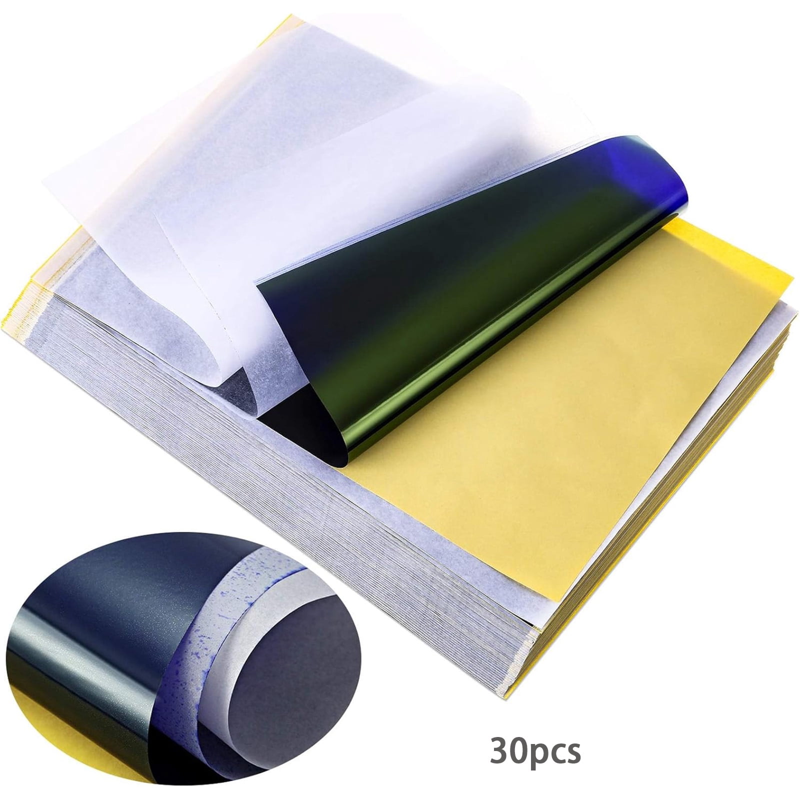 Thermal Printer Paper, Self-Adhesive Direct Thermal Labels for Most Thermal Printer, 30 sheets of printing paper,A4 size