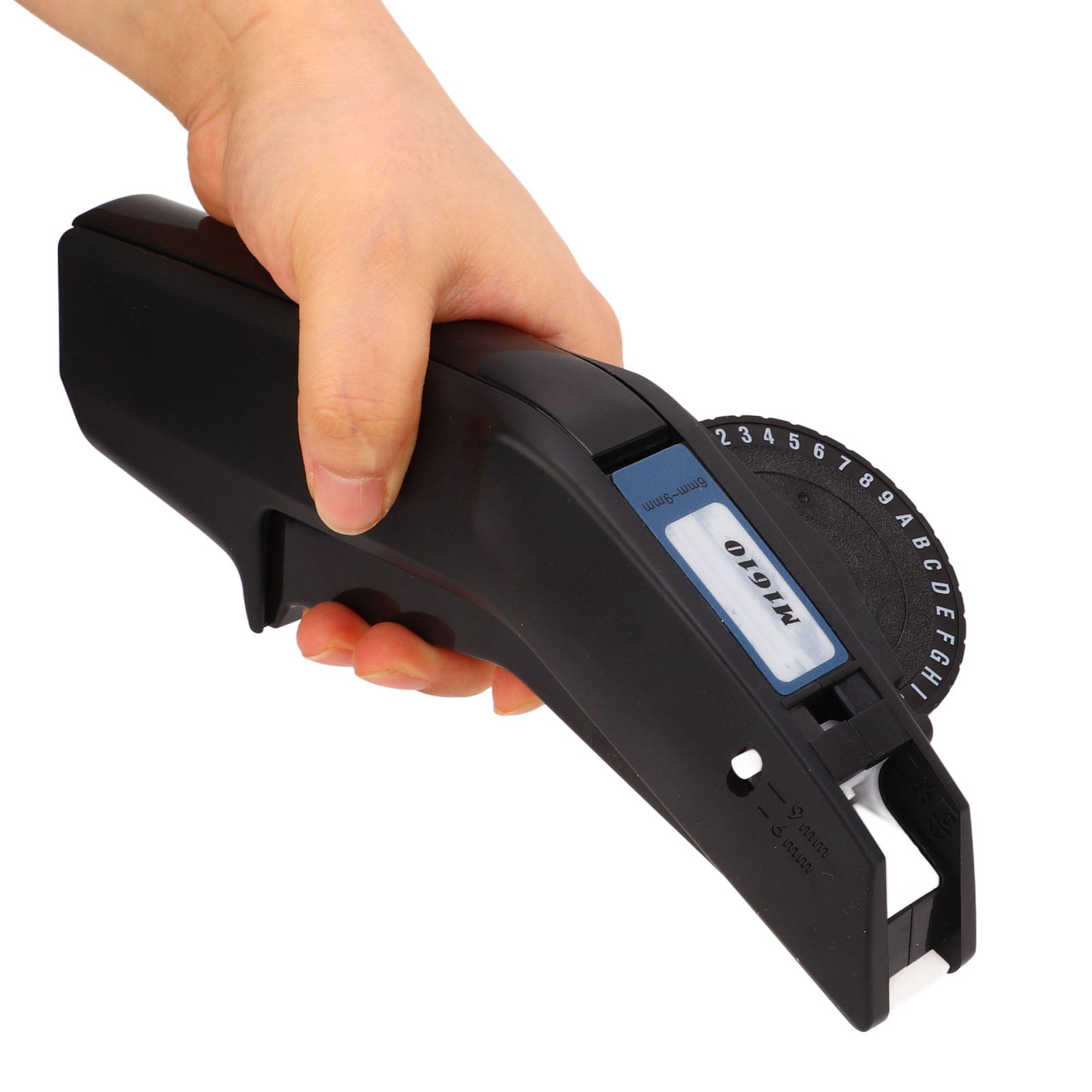 Embossing Label Maker Clear Number Letter One Hand Operation Durable ABS Label Making Embosser for Label DIY Red