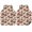 Crimson Beige, variant on Navy Blue White Plaid Car Floor Mats 4 Pieces, Front & Rear Auto Carpet Mats Full Set with Rubber Backing, Farmhouse Checkered Buffalo Universal All Weather Car Floor Protectors for SUV Truck Van