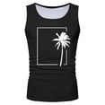 thumbnail image 4 of XZNPDUCQ Men's Tank Tops Quick Dry Workout Swim Beach Shirts Sleeveless Shirts for Bodybuilding Gym Fitness Training XXL,Black, 4 of 5